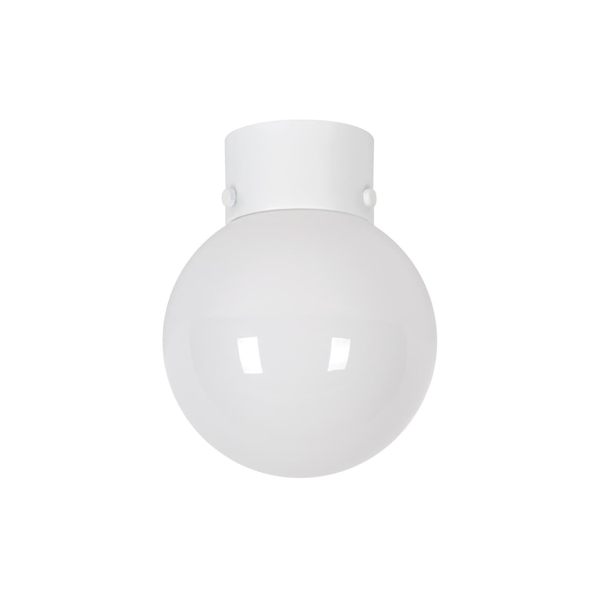 Orb 6 inch 1 Light DIY Batten Fix in White/Opal-img-1
