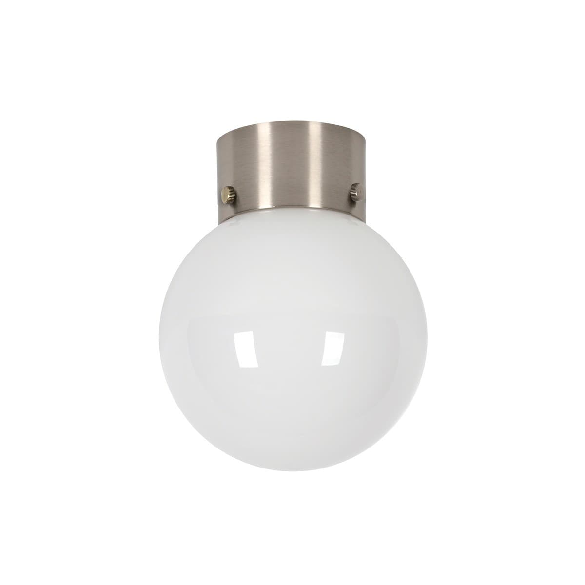Orb 6 inch 1 Light DIY Batten Fix in Brushed Chrome/Opal-img-1