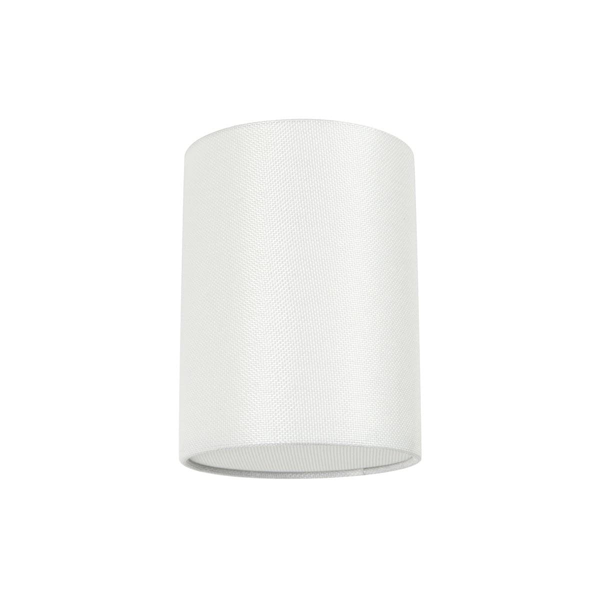 Aiko 1 Light Round Batten Fix in White Linen-img-1