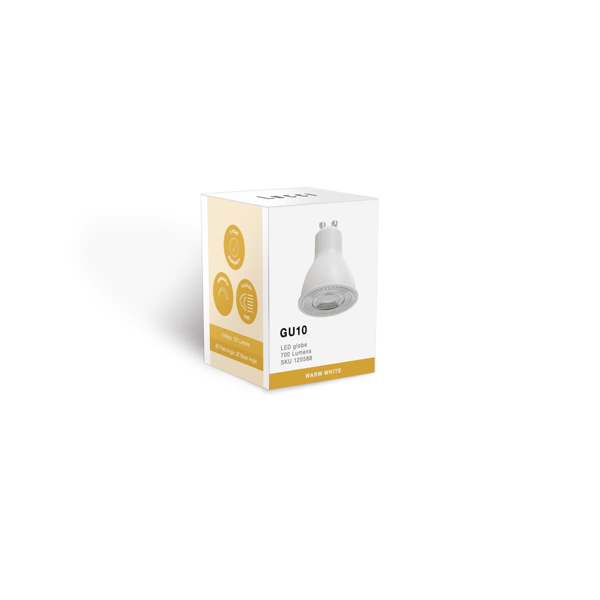 Lucci 6.8W GU10 Globe in Warm White-img-3