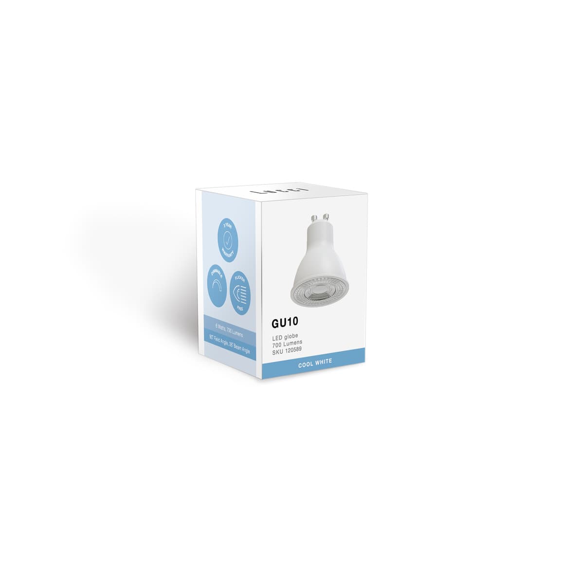 Lucci 6.8W GU10 Globe in Cool White-img-3