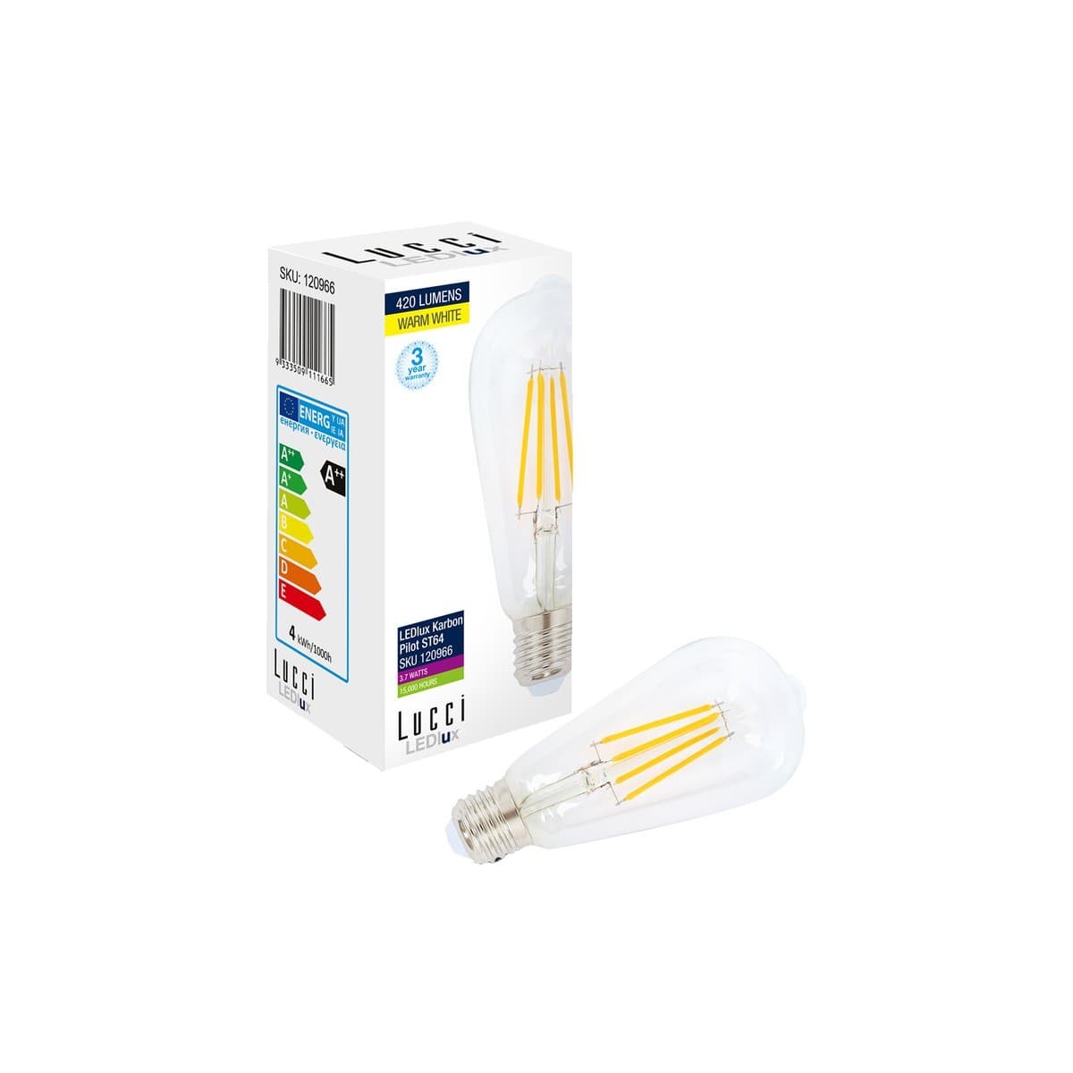 Lucci Karbon 4.6W ES ST64 Pilot Globe-img-2