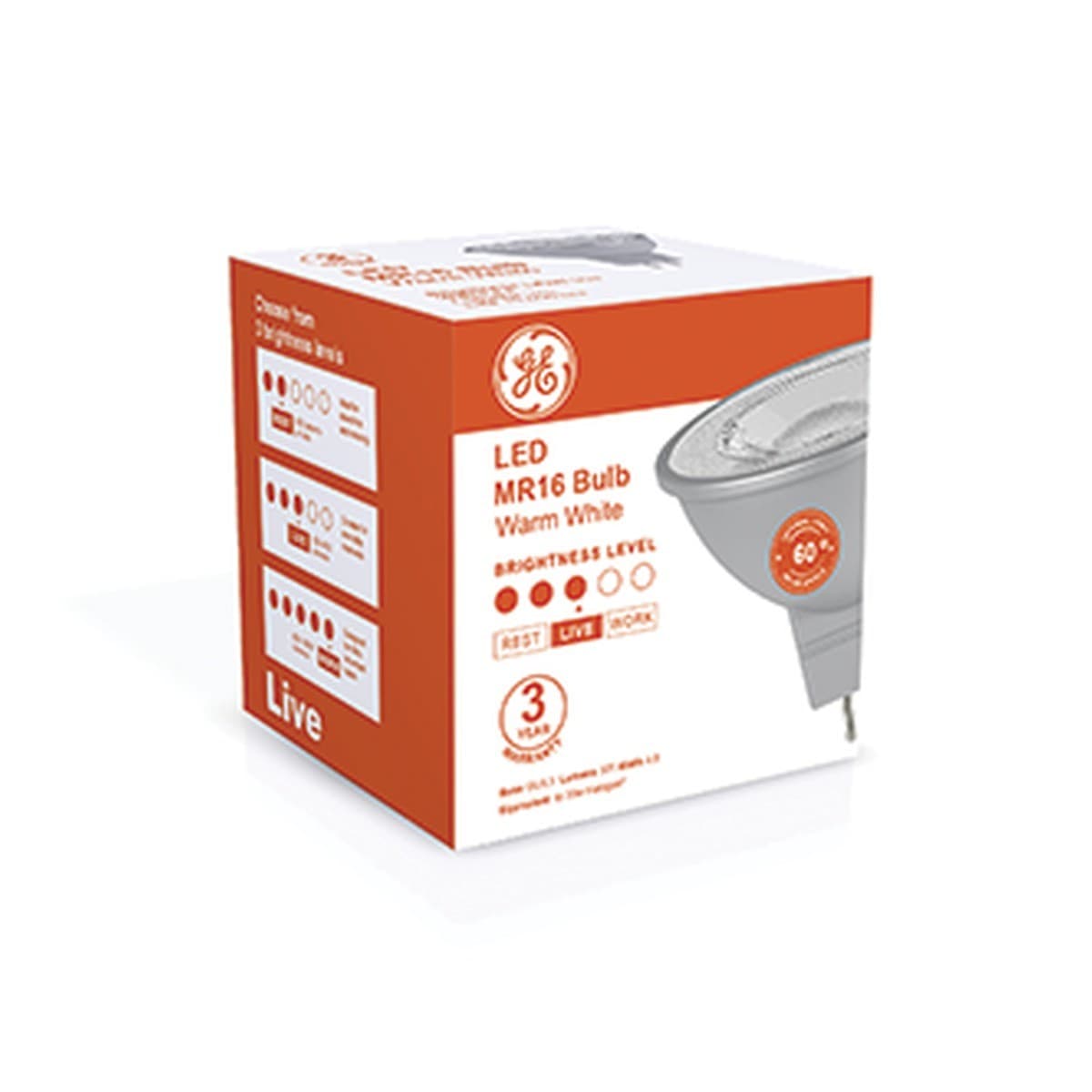 GE 3.4W LED MR16 Globe in Warm White-img-3