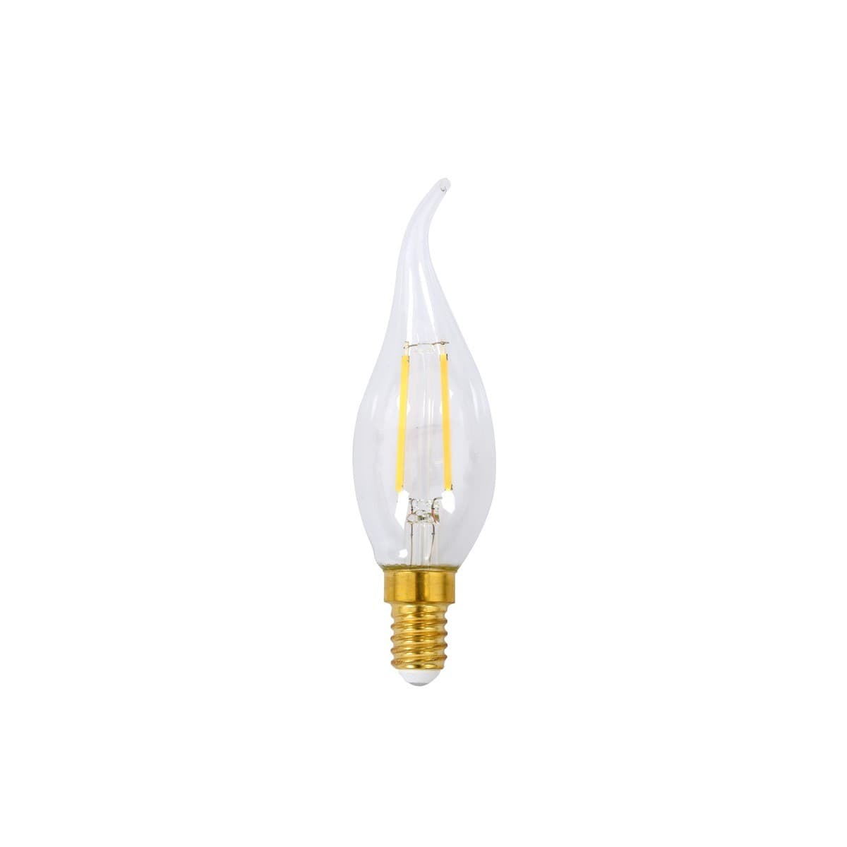 GE 4.8W Dimmable Clear Candle Tip SES LED Globe in Warm White-img-1