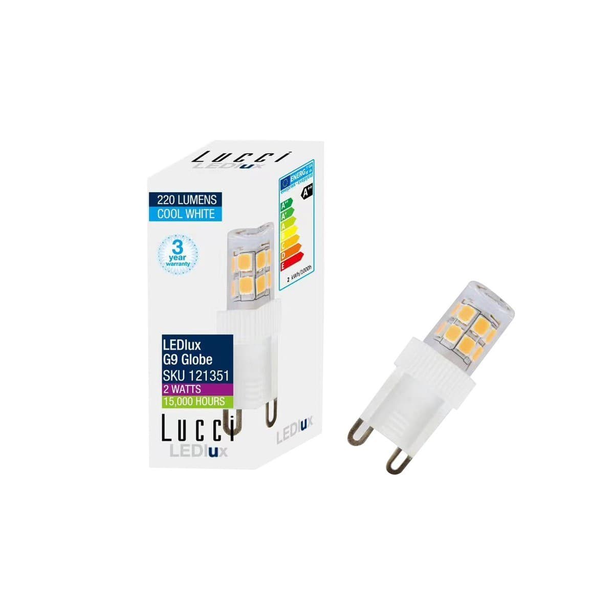 Lucci 2W LED G9 Globe in Cool White-img-2