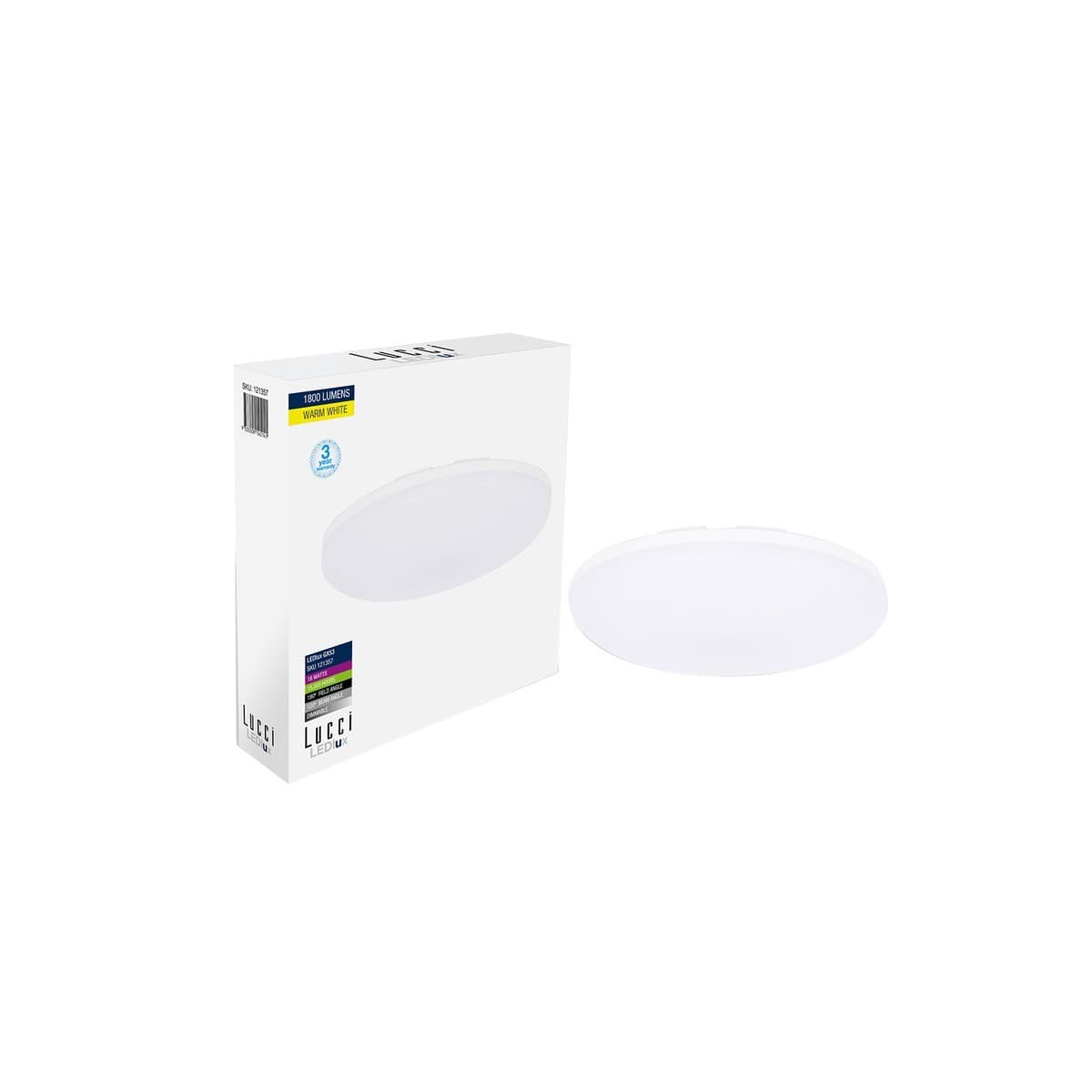 Lucci 18W 200mm GX53 LED 3 Step Dimmable globe in Warm White-img-3