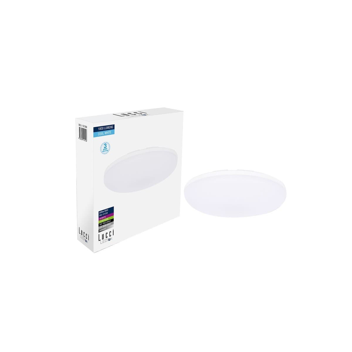 Lucci 18W 200mm GX53 LED 3 Step Dimmable globe in Cool White-img-1