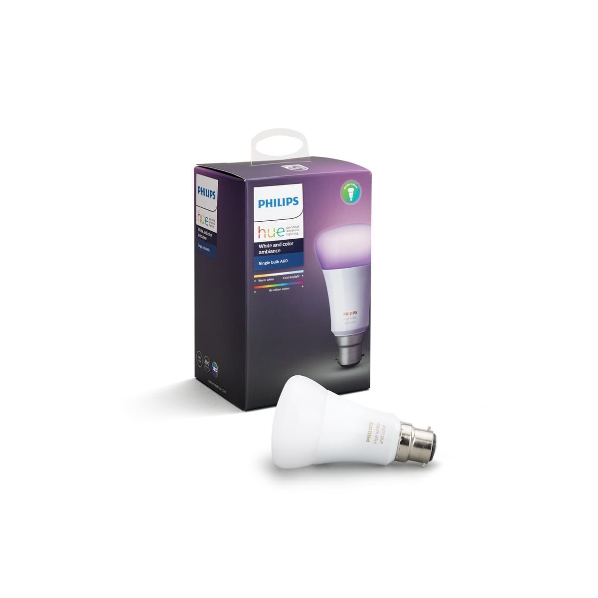 Philips Hue 10W BC RGB + White Dimmable Globe-img-1