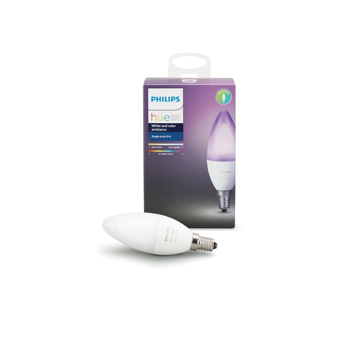 Philips Hue 6.5W SES RGB+White Dimmable Candle Globe-img-1