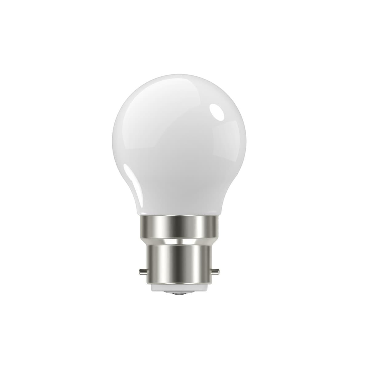 GE 4.3W LED Opal BC Fancy Round Cool White Globe-img-1