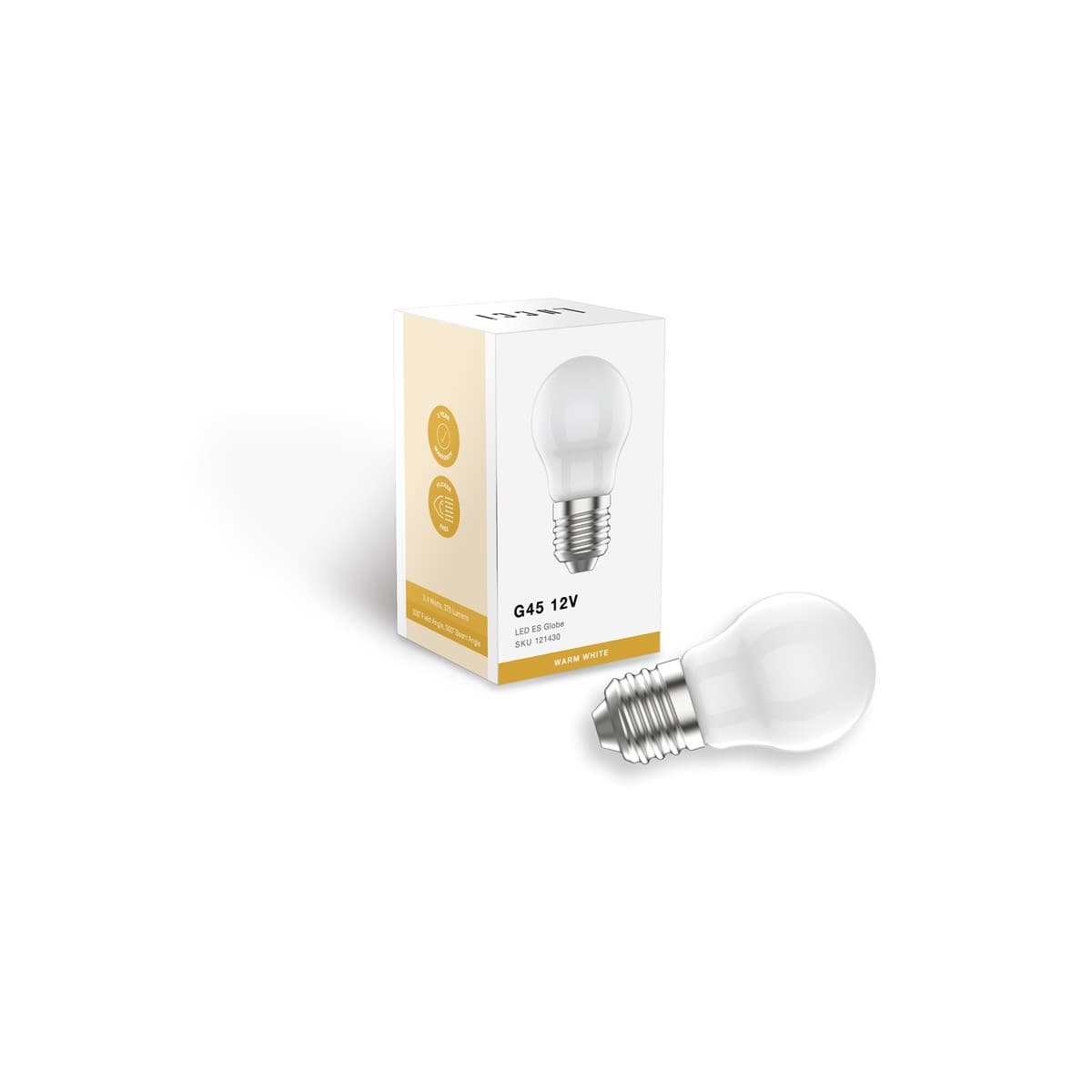 Lucci 3.4W ES G45 12V Globe in Warm White