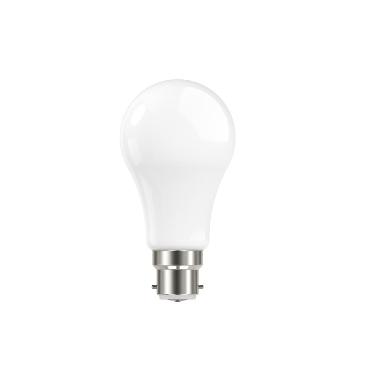 GE 10.5W Glass Opal BC LED GLS Dimmable Globe in Day Light