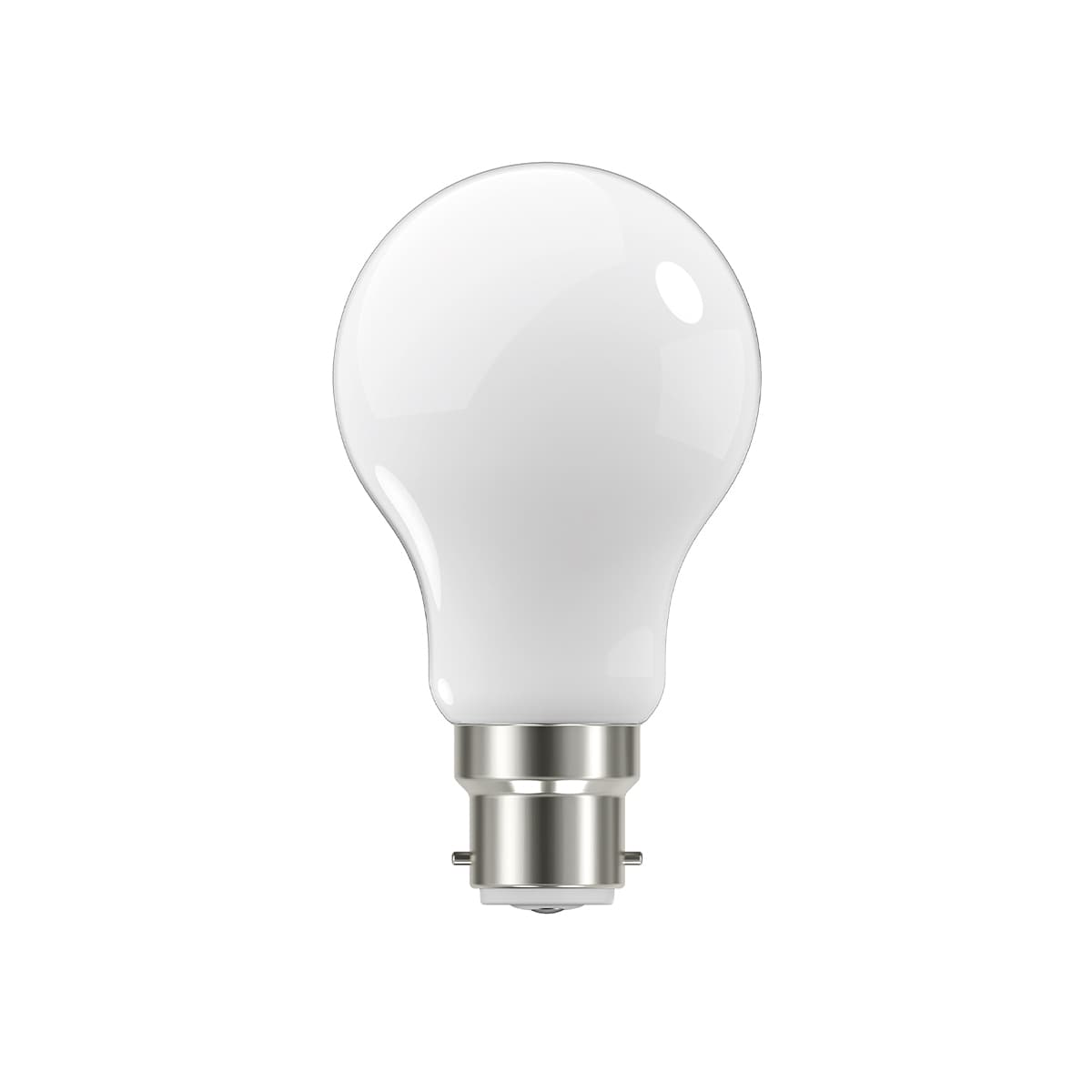 GE 7.5W Glass Opal BC LED GLS Globe in Warm White-img-1