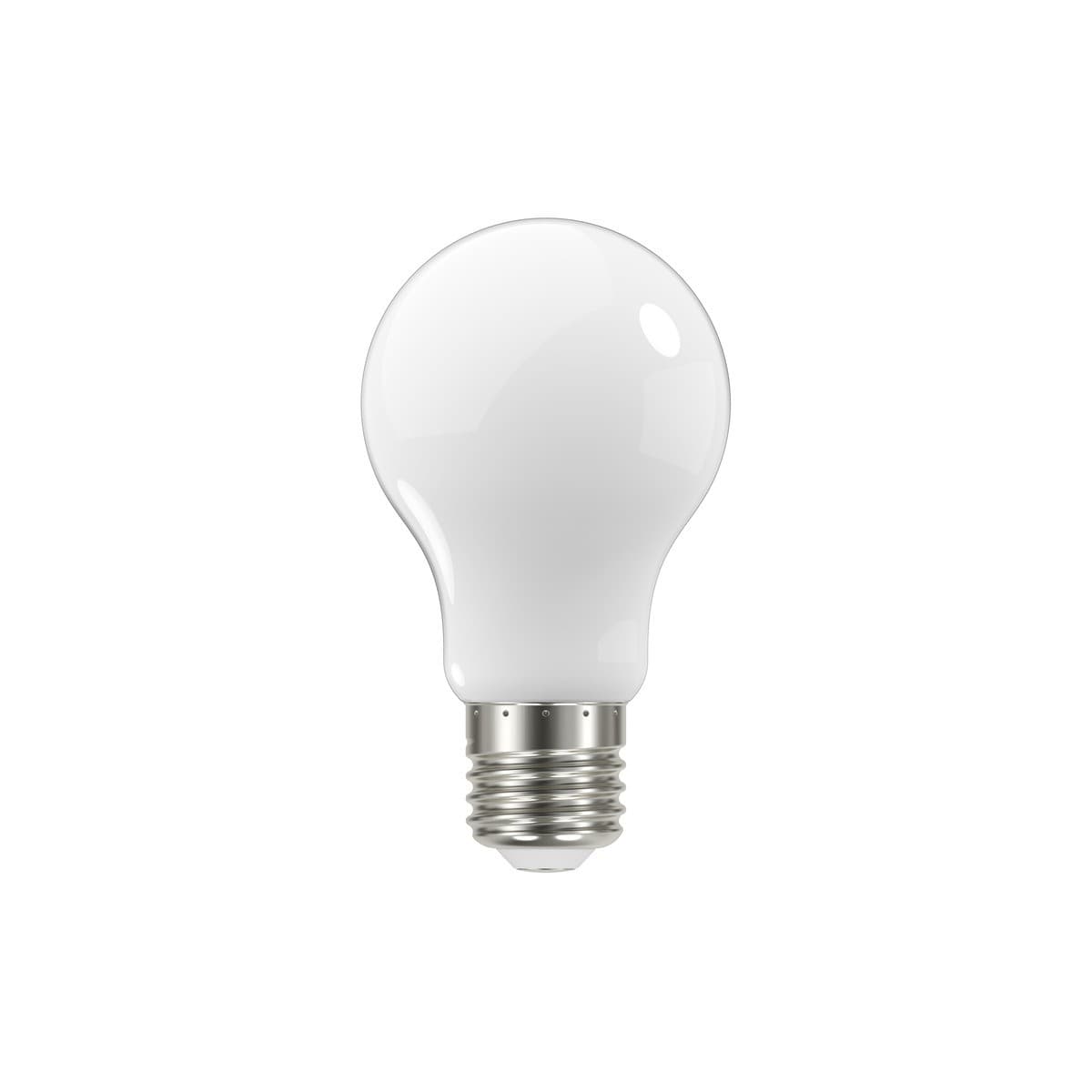 GE 7.6W Glass Opal Dimmable LED GLS ES Globe in Cool White-img-1