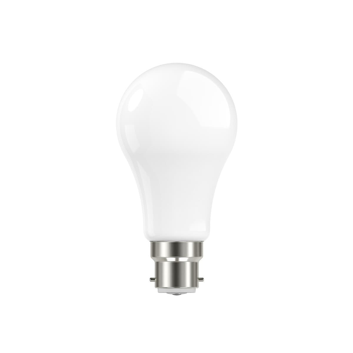 GE 10.5W Glass Opal BC LED GLS Globe in Warm White-img-1