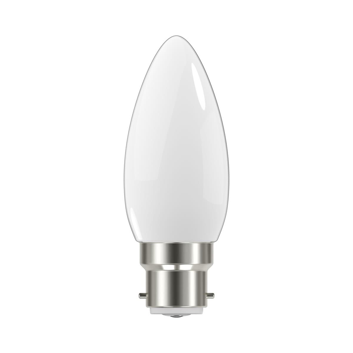 GE 4W Opal LED Candle BC Globe in Cool White-img-1