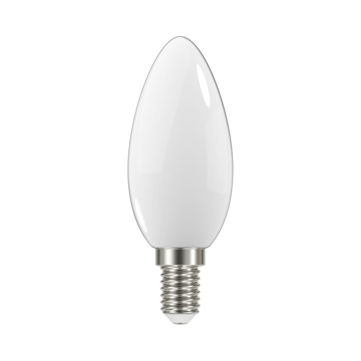 GE 4.8W Dimmable Opal LED Candle SES Globe in Warm White-img-1