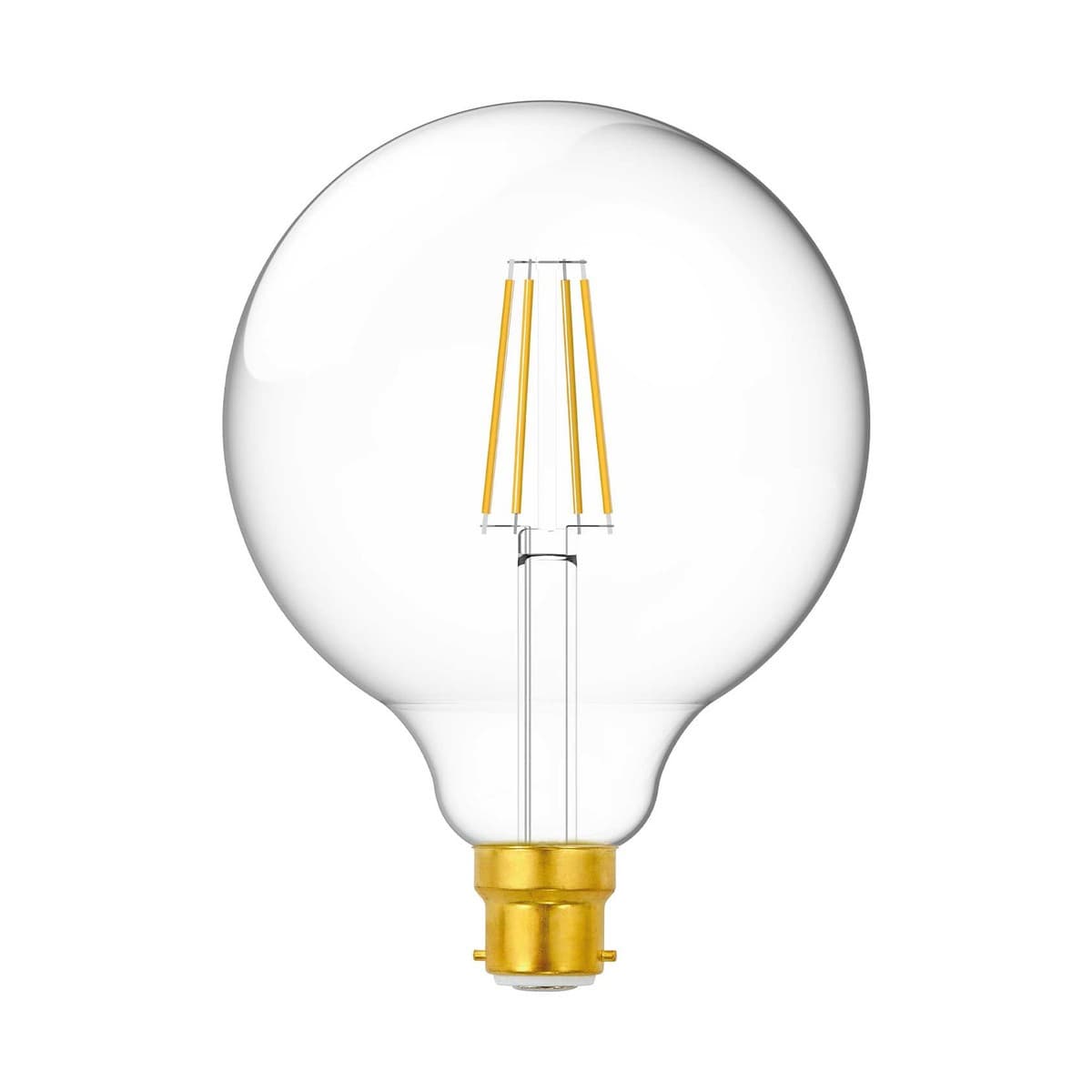 GE 7.5W Heritage Dimmable LED G125 BC Globe in Warm White-img-1