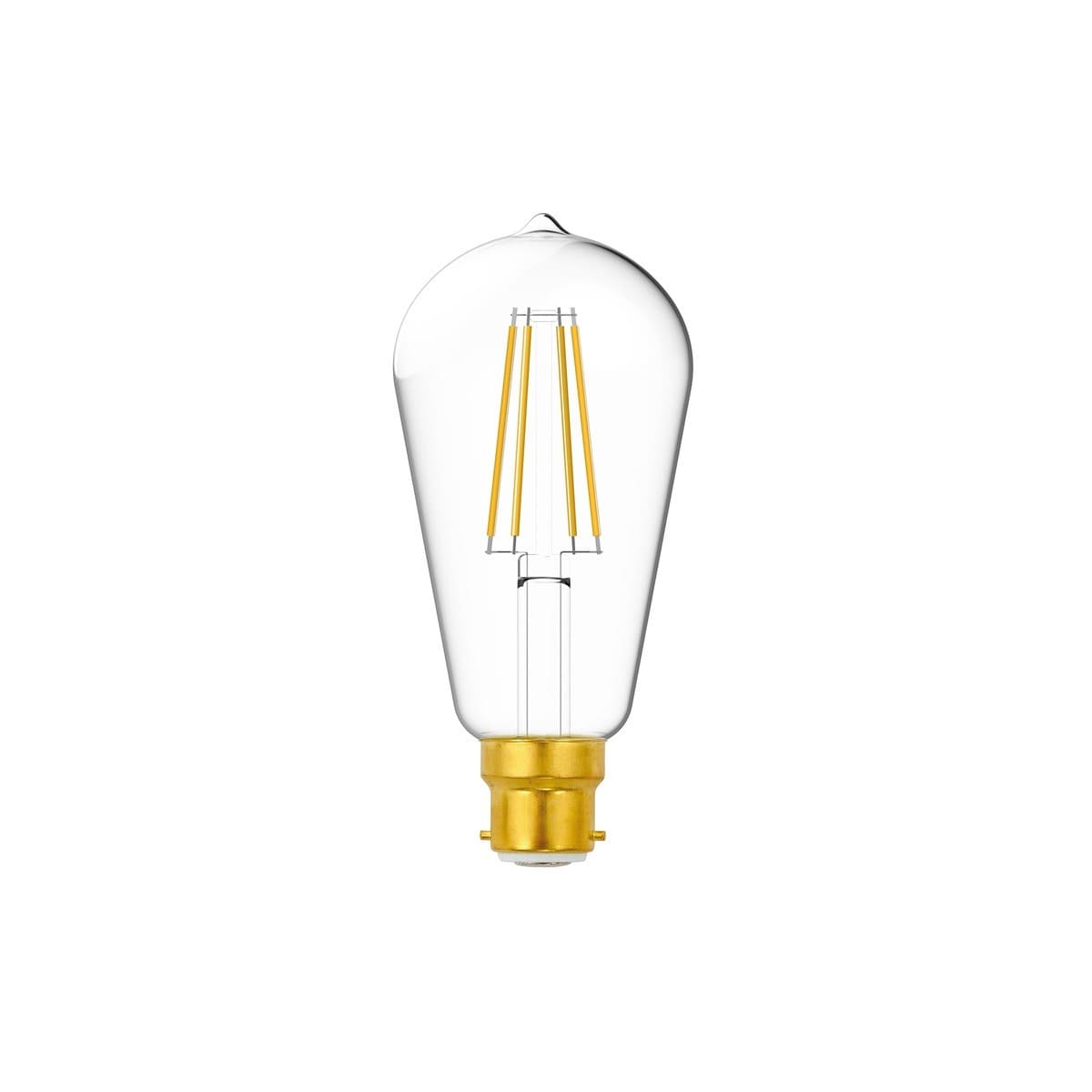 GE 7.5W Heritage Dimmable LED Pilot BC Globe in Warm White-img-1