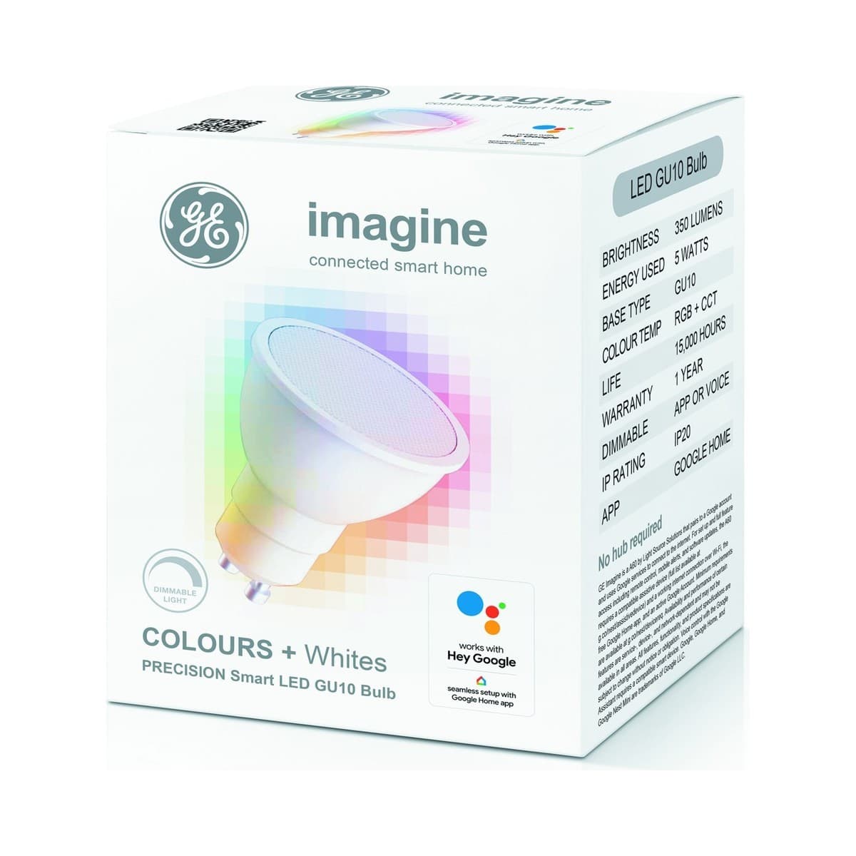 GE Imagine 5W GU10 RGB LED Dimmable Smart Globe-img-1