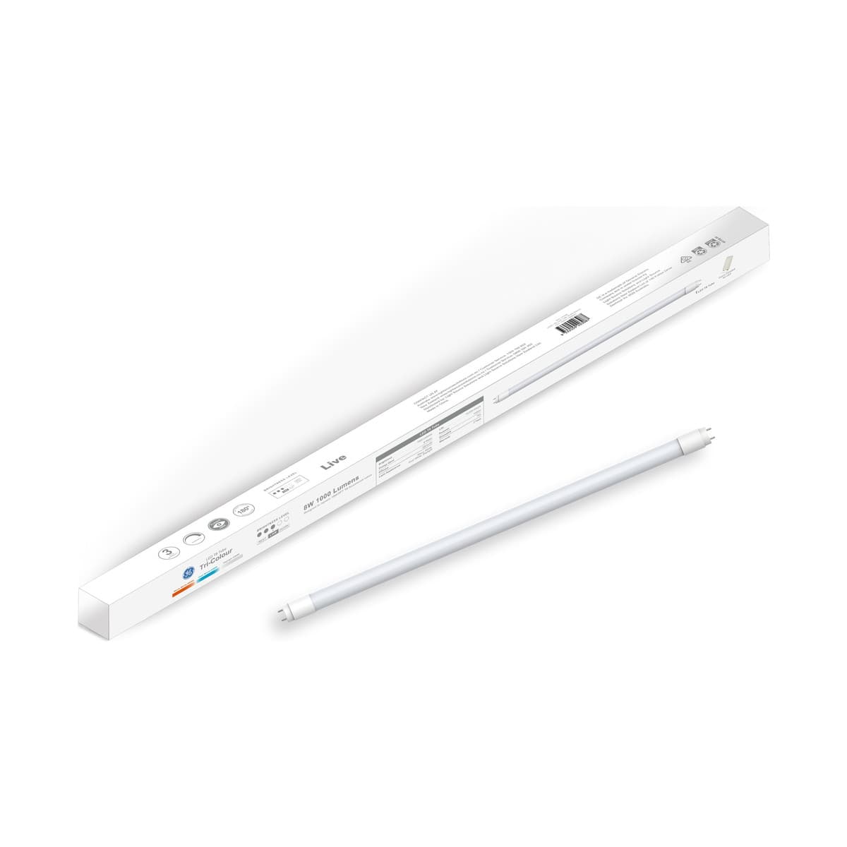 GE 8W LED 600mm Colour Switch CCT Dimmable T8 Tube-img-2