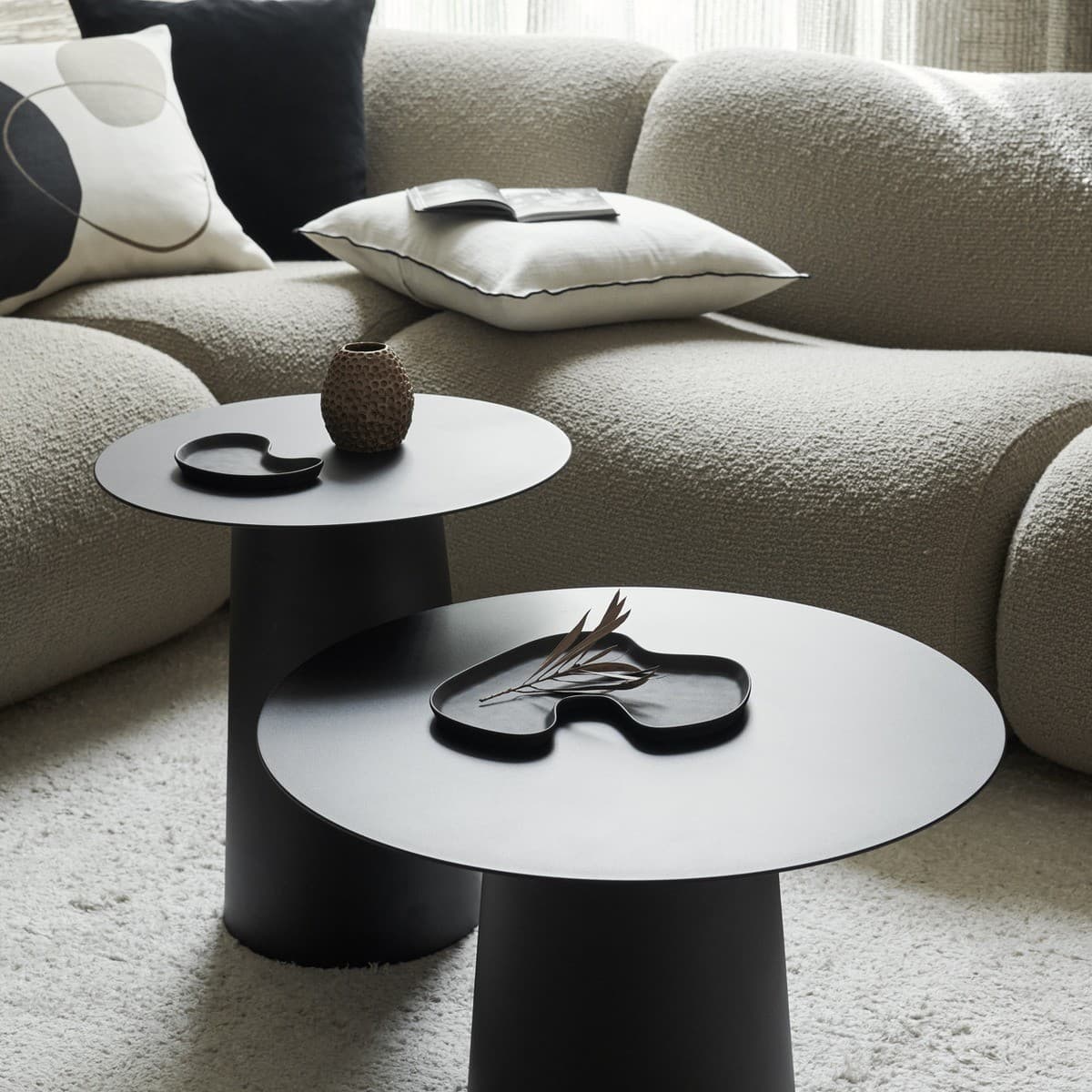 Tatum 450mm Side Table in Black-img-2