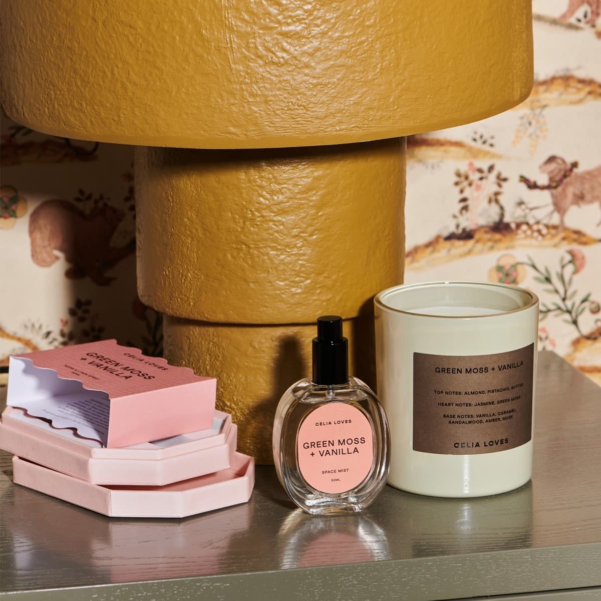 Celia Loves Room Spray in Green Moss + Vanilla Fragrance-img-2