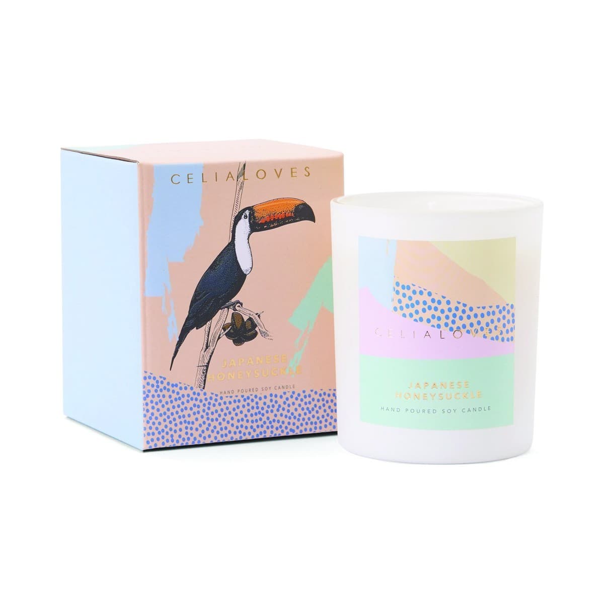 Celia Loves Small Candle in Japanese Honeysuckle Fragrance-img-1