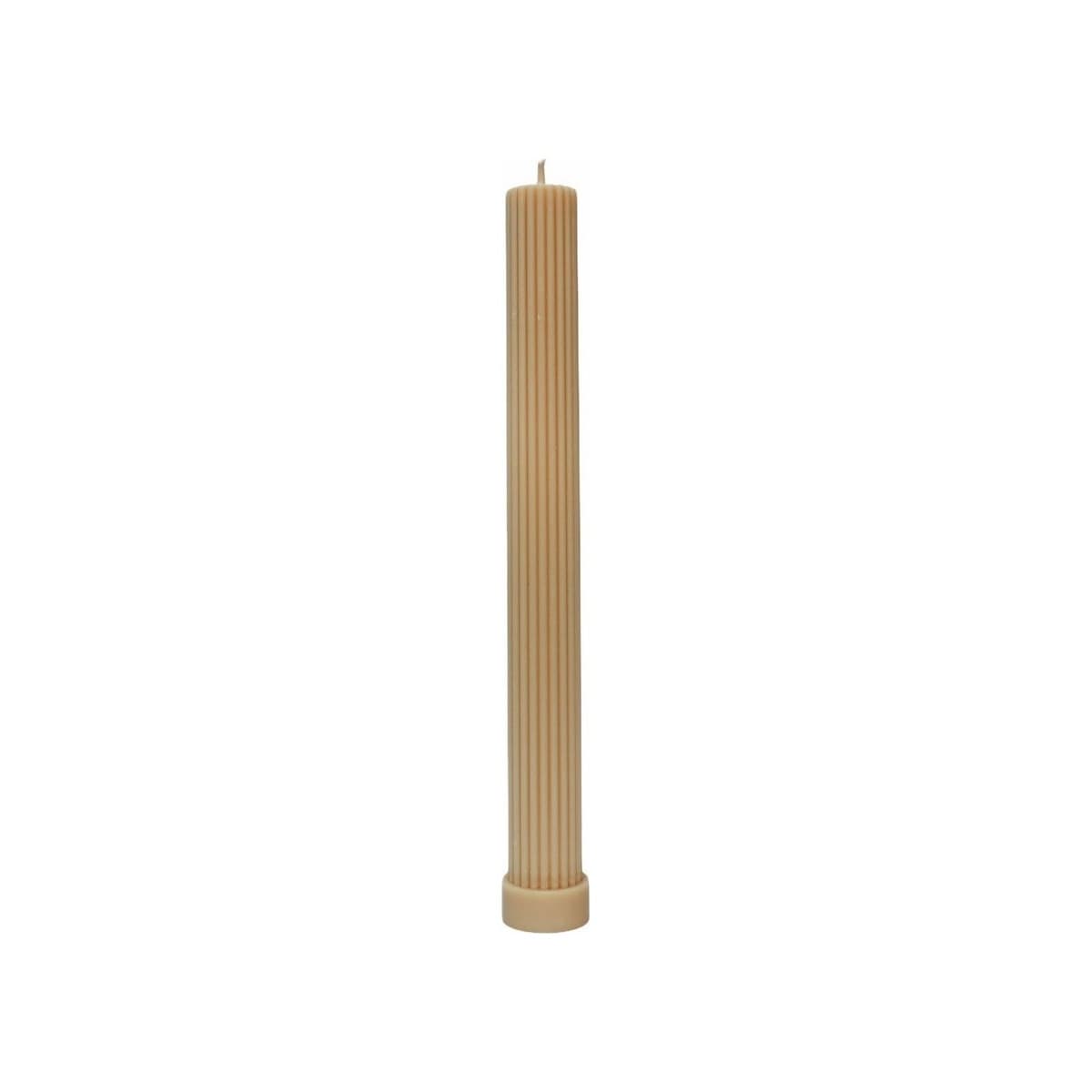 Haus & Co Tall Pillar Candle in Butter-img-1
