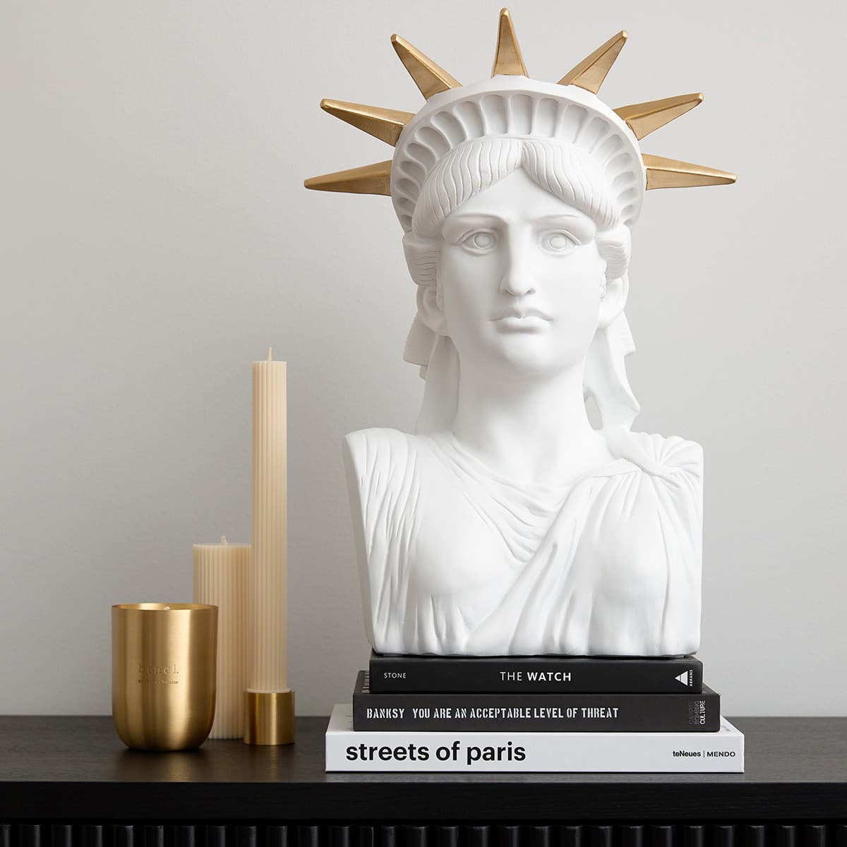 Haus & Co Tall Pillar Candle in Butter-img-2