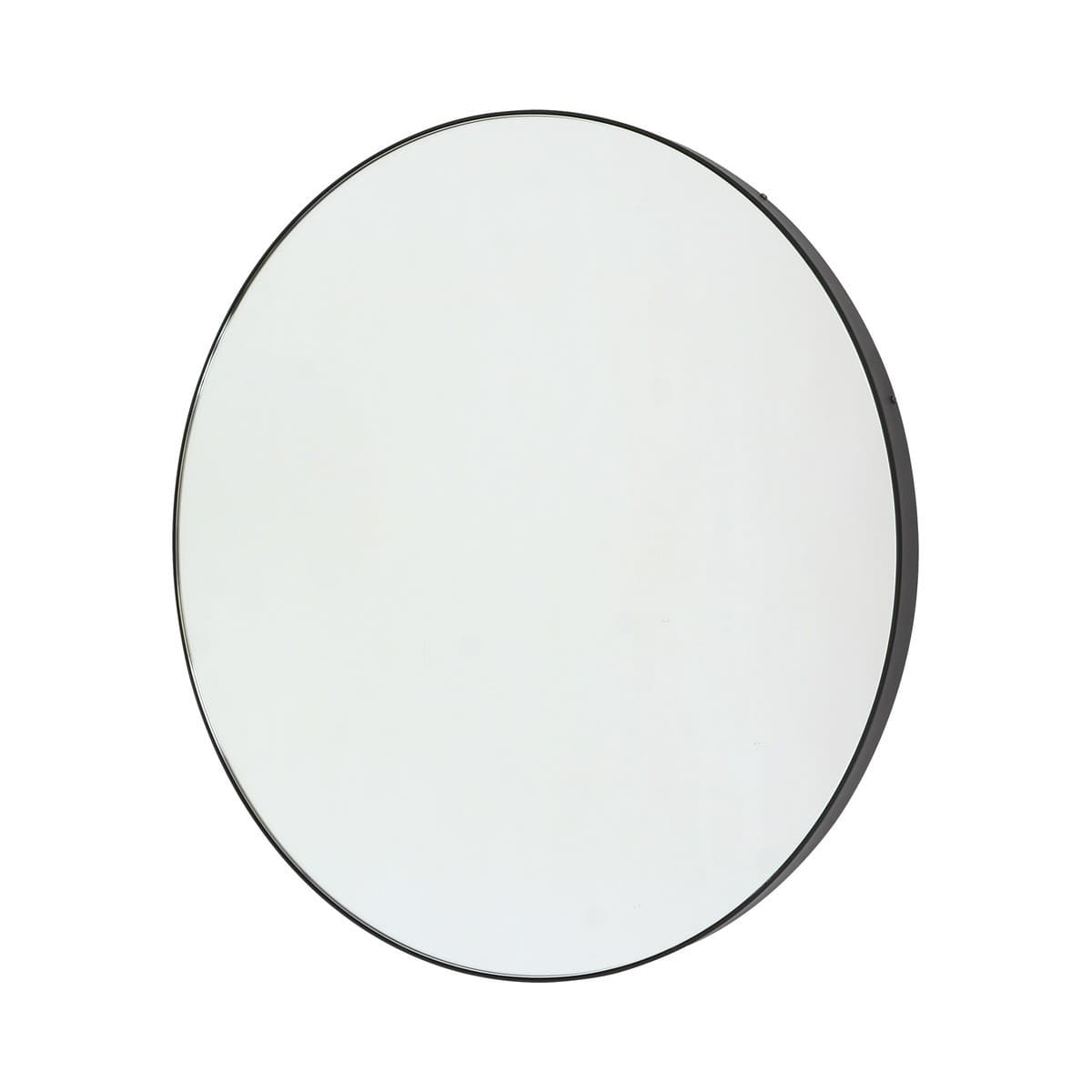 Haus & Co Round Mirror in Black-img-1