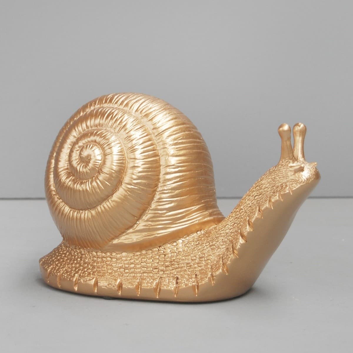 White Moose Table Snail in Gold-img-3