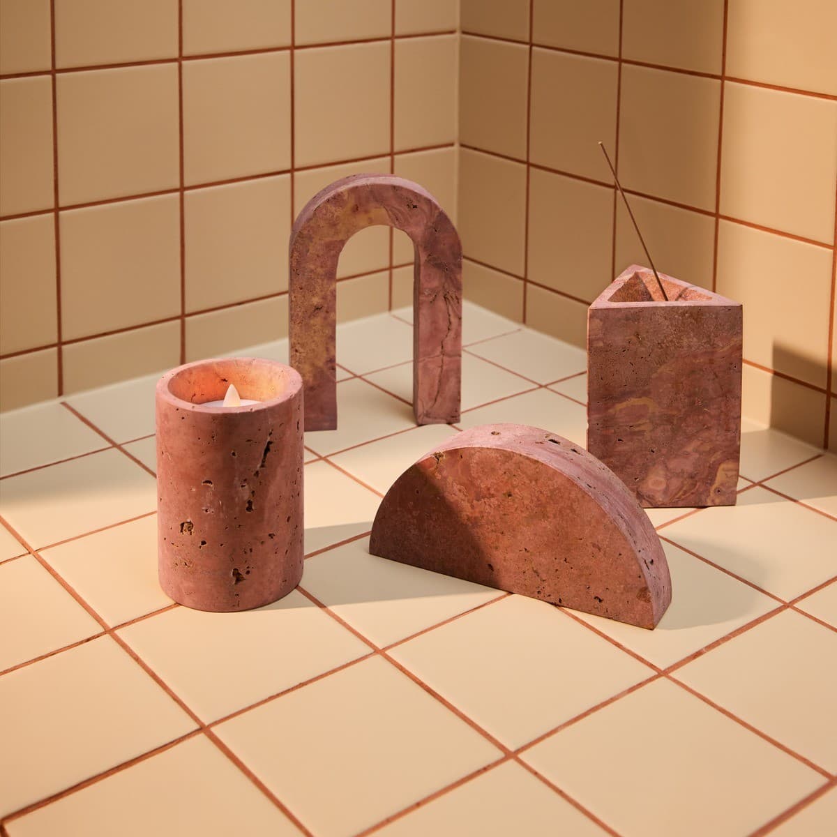 Haus & Co Arch in Rose Travertine-img-2