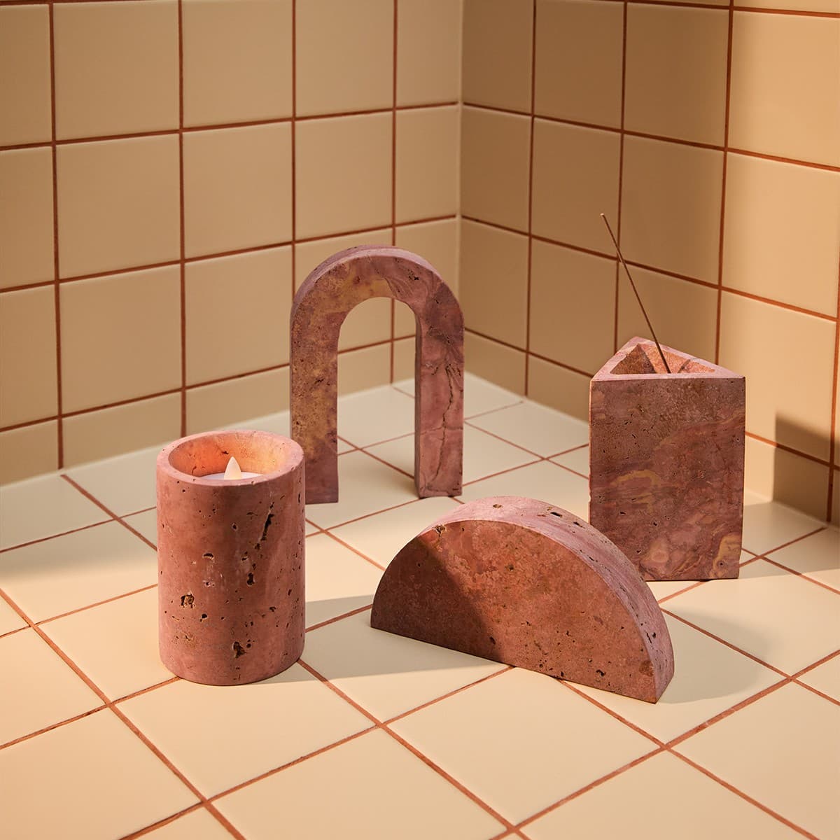 Haus & Co Arch in Rose Travertine-img-3