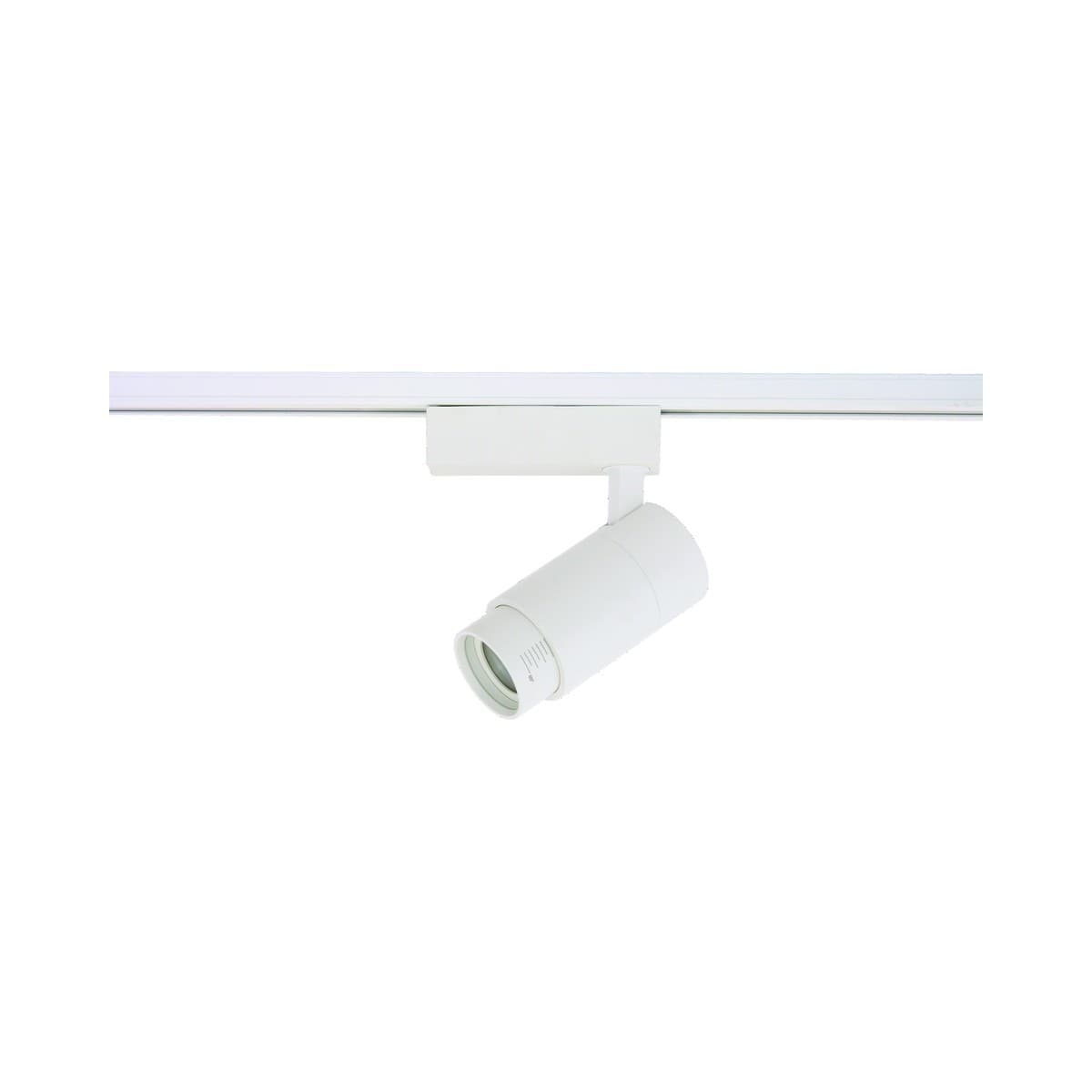 LEDlux Huston 1 Light LED White Track Spot in Cool White-img-1