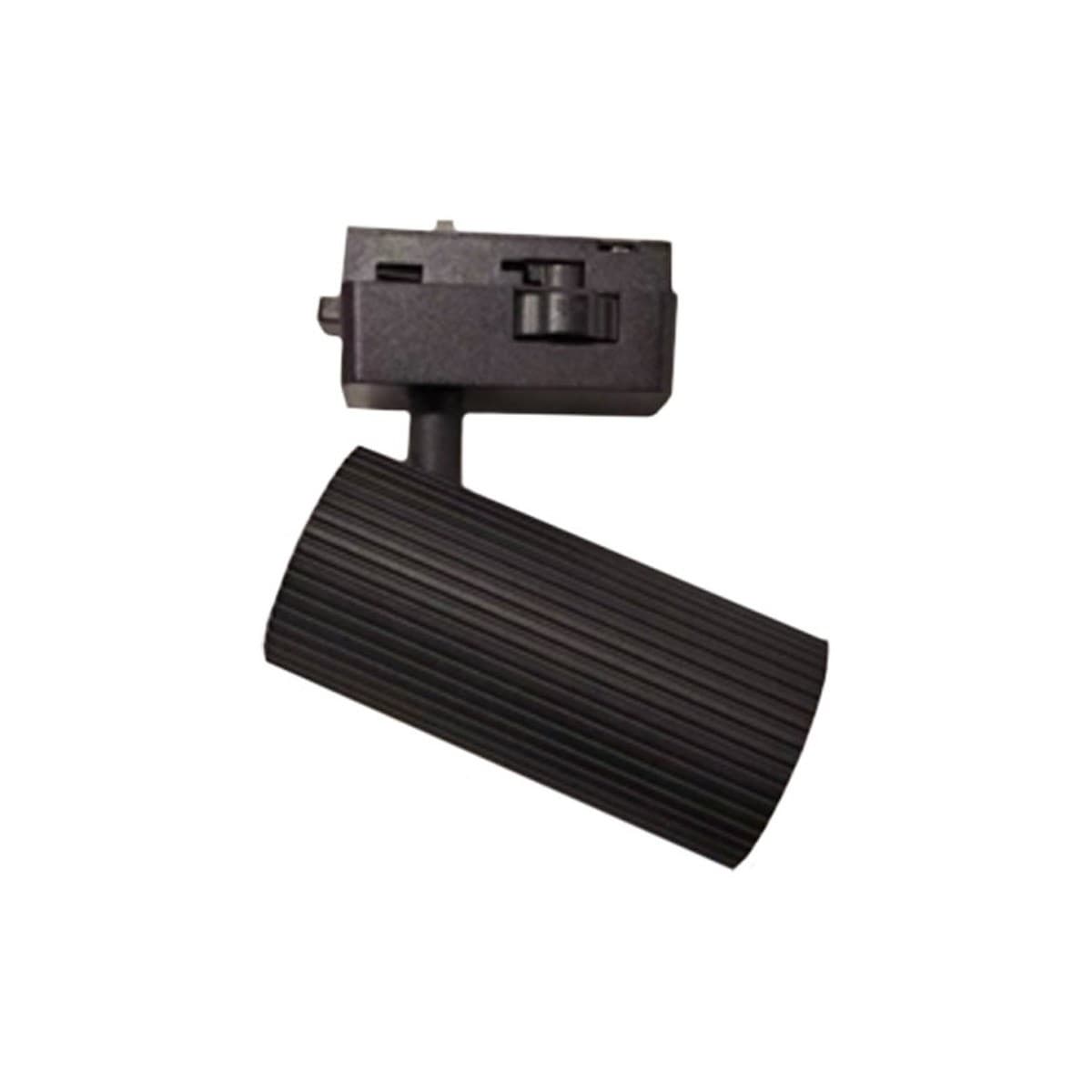 Jessy 1 Light Track Spot in Ribbed Black-img-1