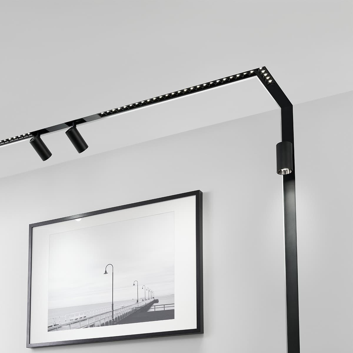 MFL Induction Medium Cylinder Track Light in Black-img-6