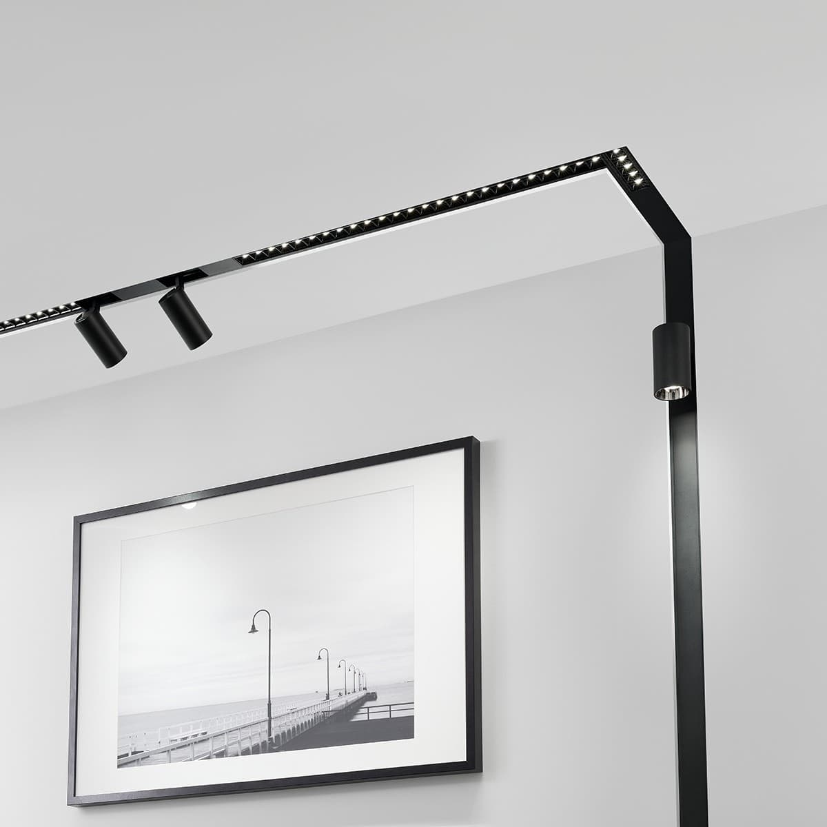 MFL Induction 5 Light COB Linear Track Light in Black