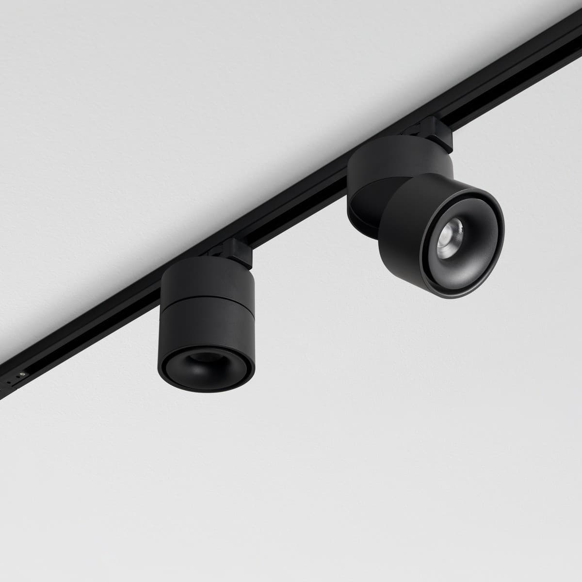 MFL Harlo 1 Light LED Track Spot Light in Black-img-2