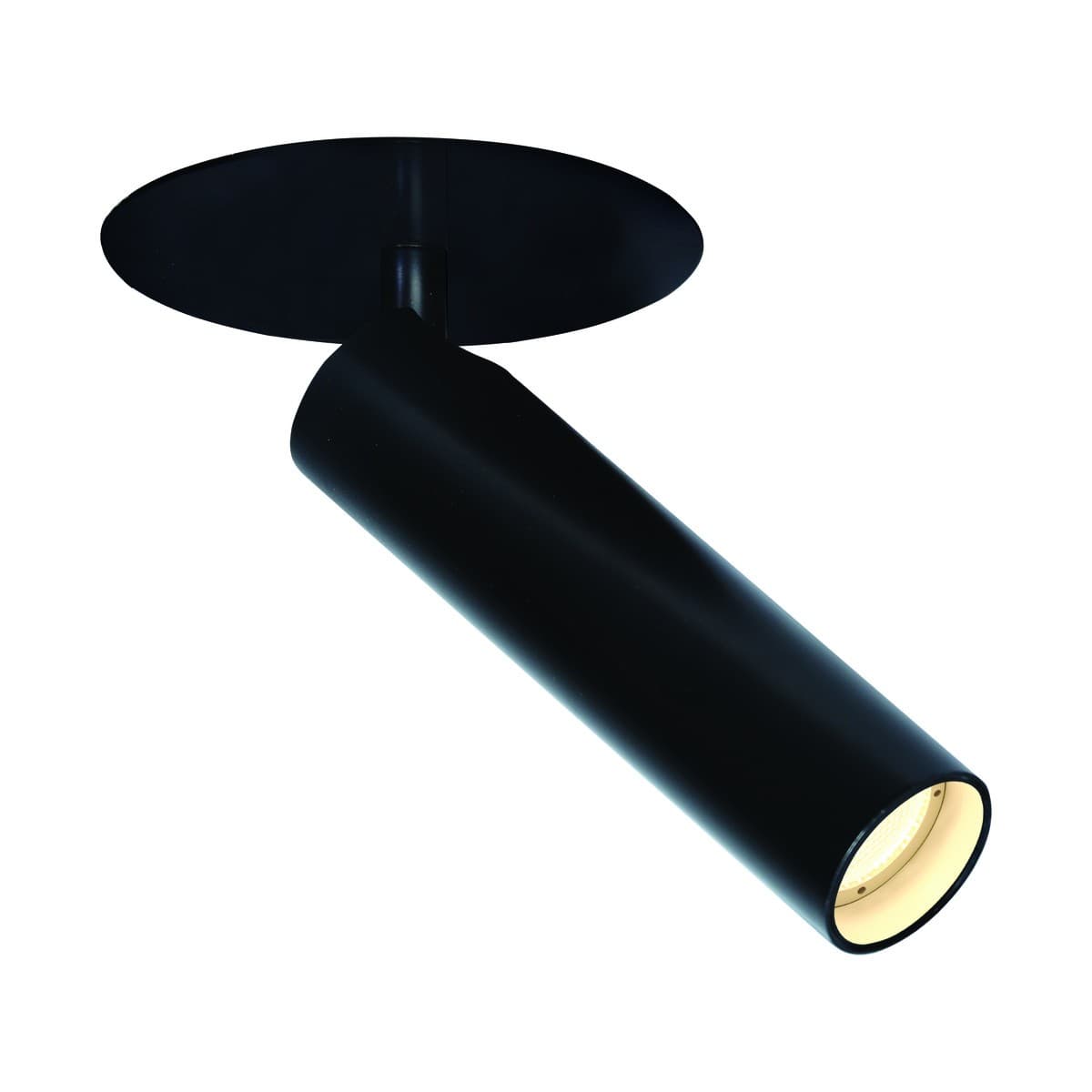 Milan Adjustable Dimmable LED Black Spotlight in Warm White-img-1