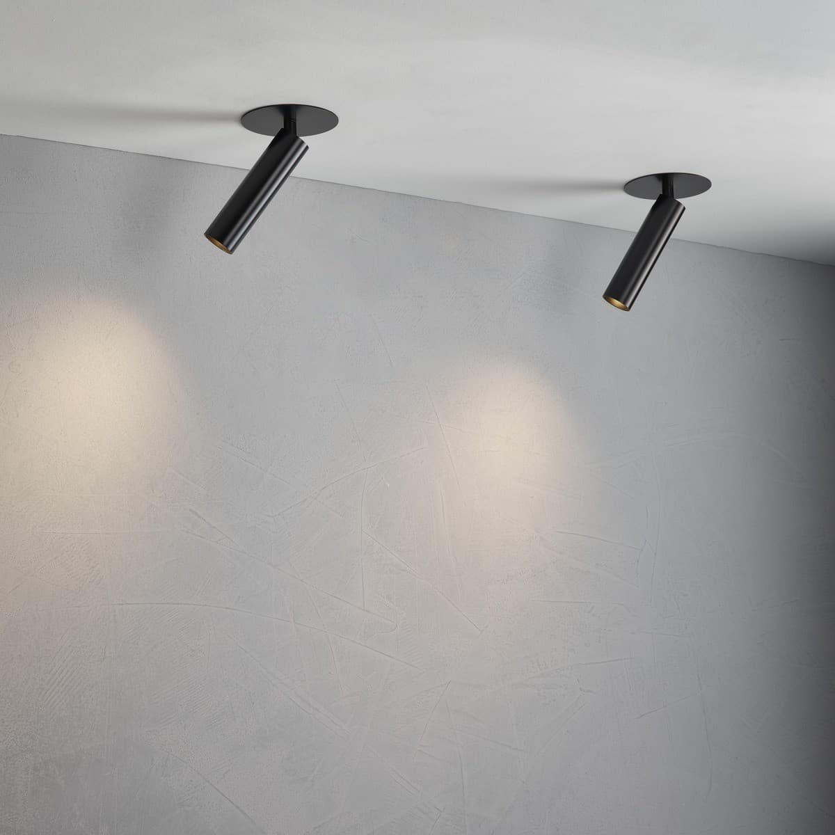 Milan Adjustable Dimmable LED Black Spotlight in Warm White-img-2