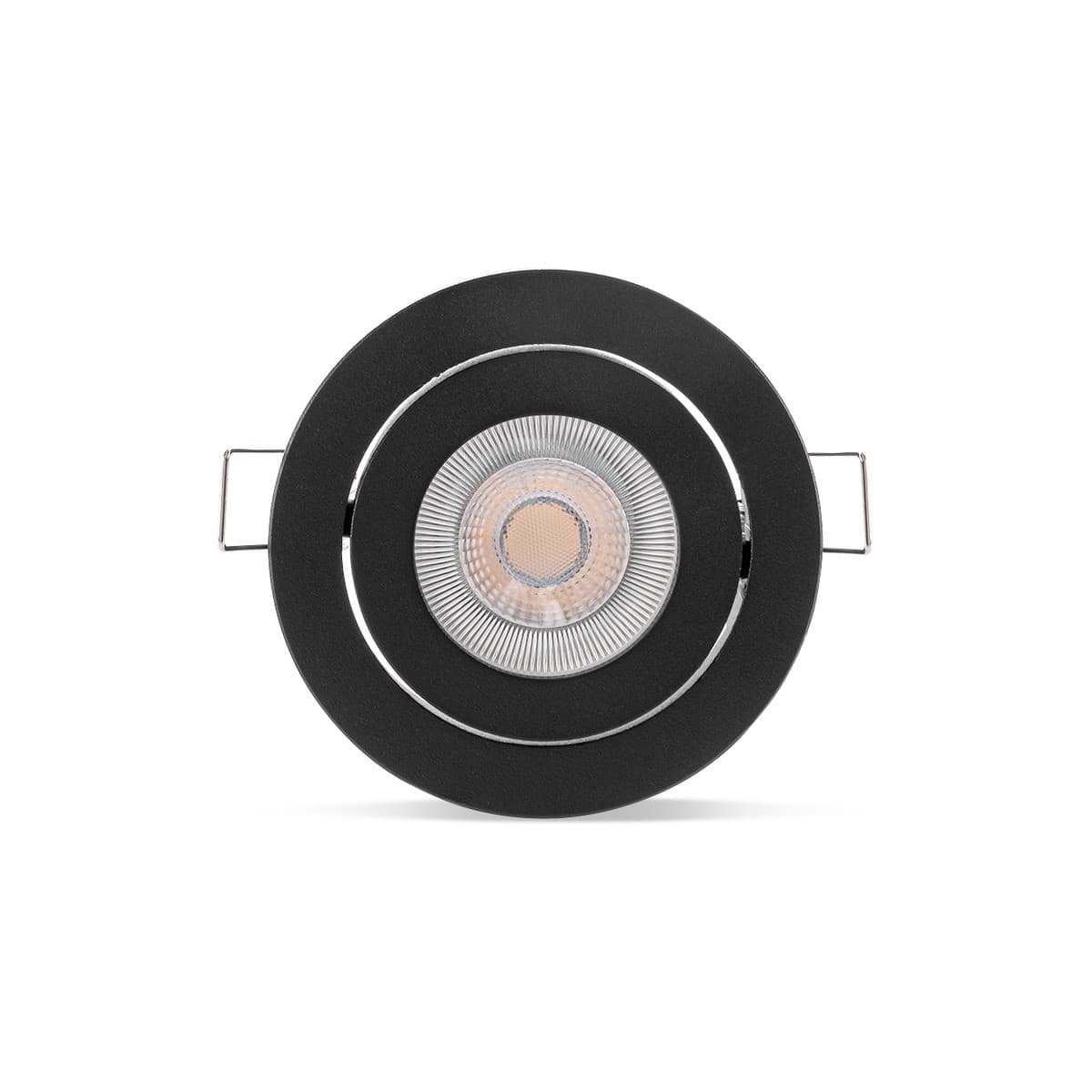 Podean GU10 Tilt Frame Only Recessed 72mm Cut Out Downlight in Black-img-1