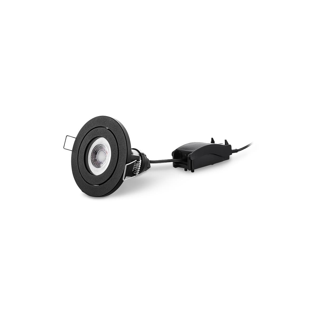 Podean GU10 Tilt Frame Only Recessed 72mm Cut Out Downlight in Black-img-2