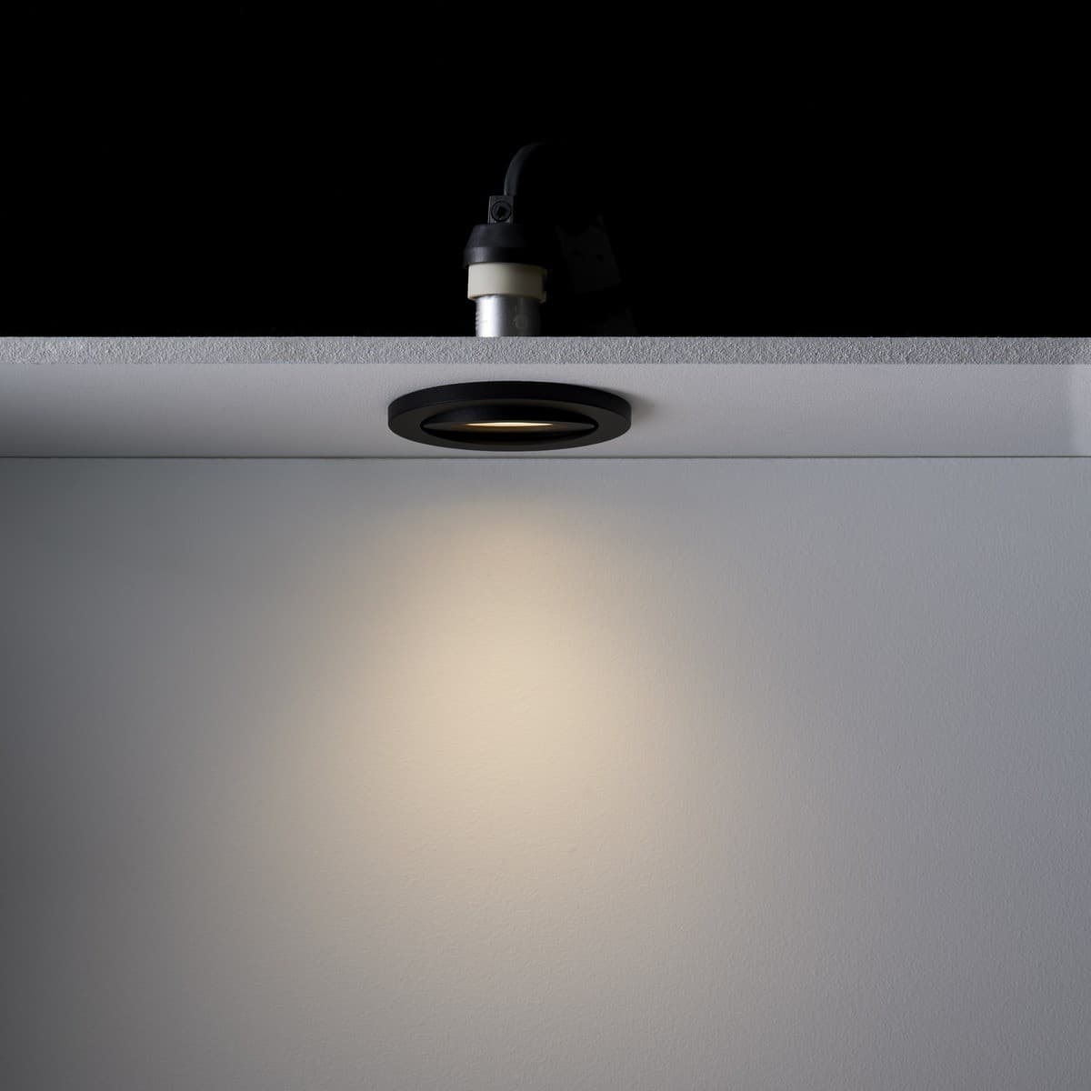 Podean GU10 Tilt Frame Only Recessed 72mm Cut Out Downlight in Black-img-6