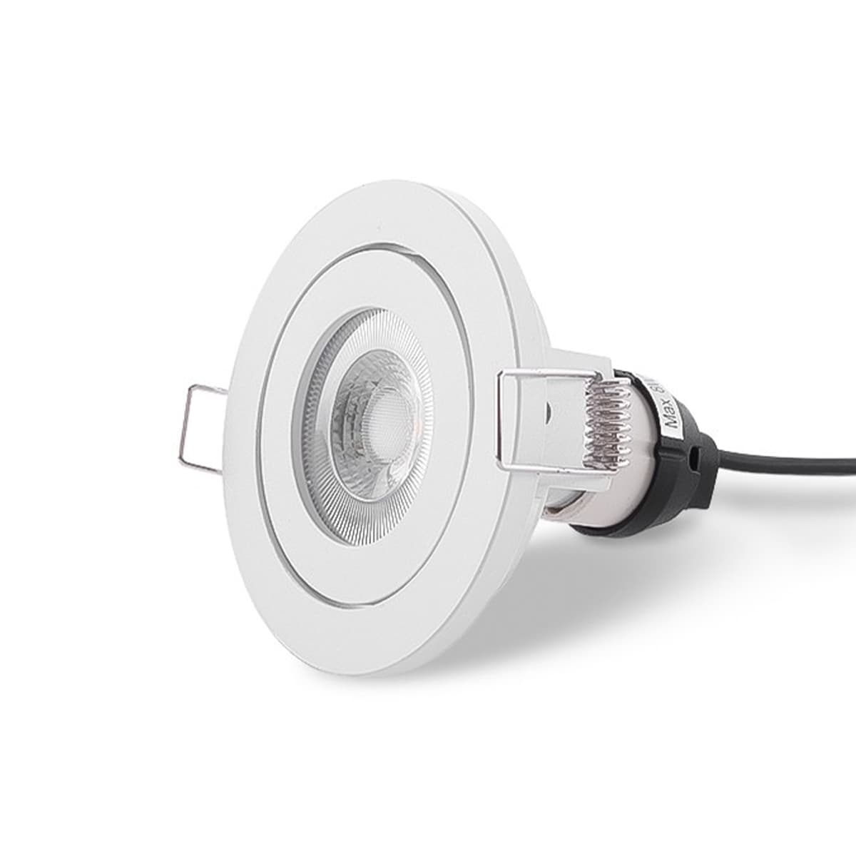 Podean GU10 Tilt Frame Only Recessed 72mm Cut Out Downlight in White-img-3