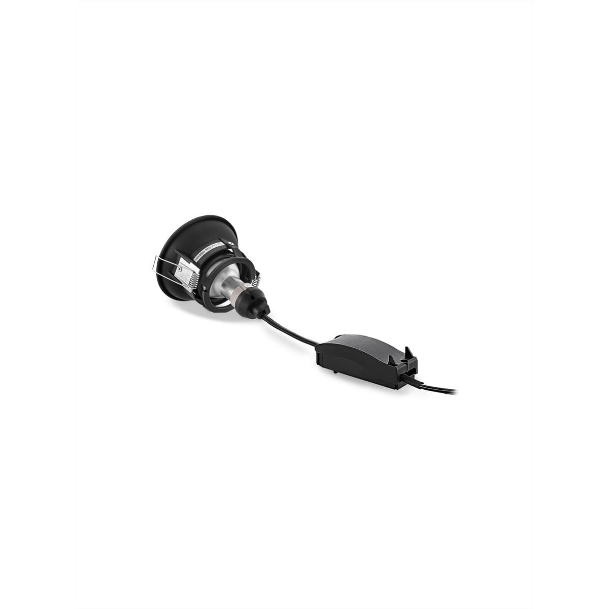 Podean GU10 Dish Tilt Frame Only Recessed 94mm Cut Out Downlight in Black-img-2