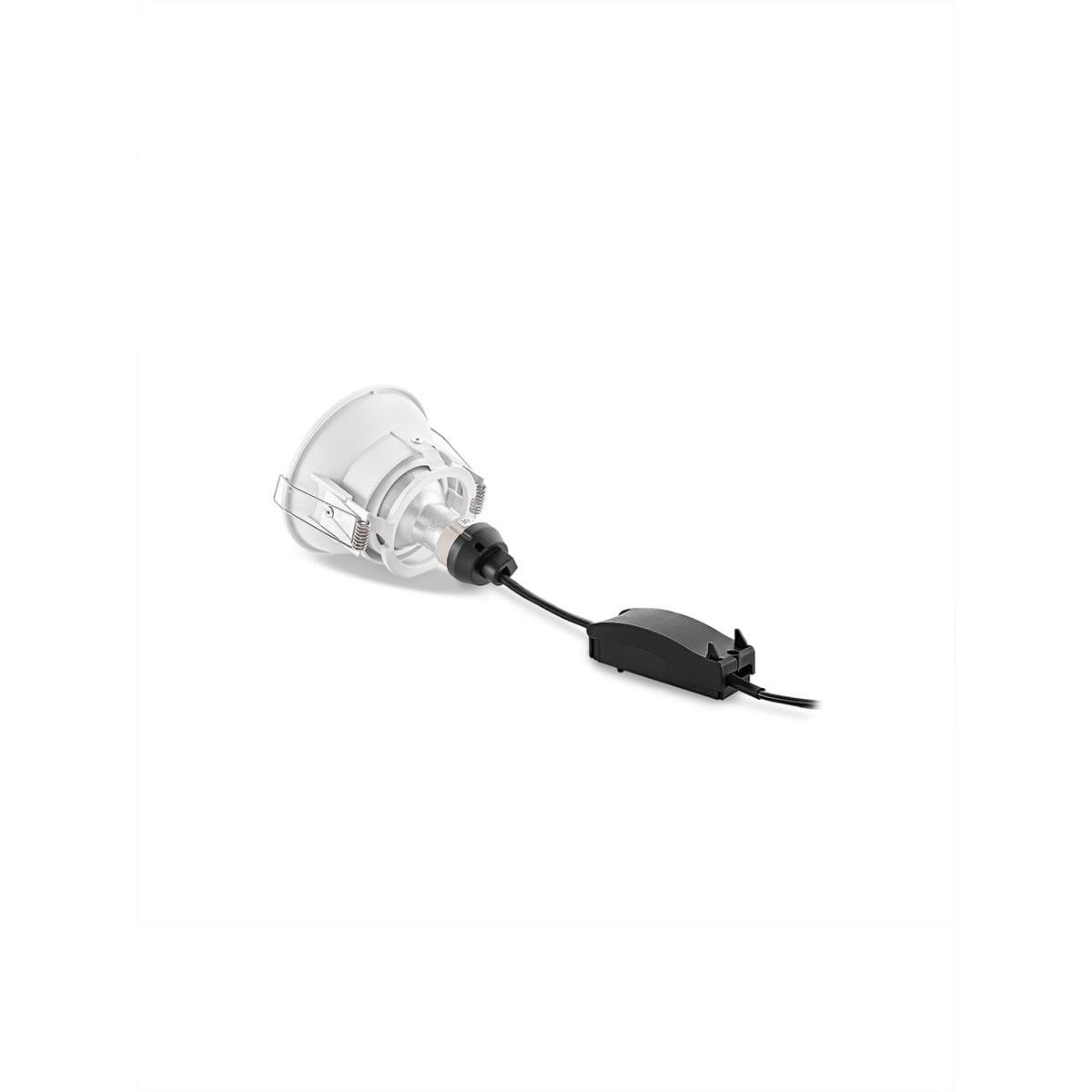 Podean GU10 Dish Tilt Frame Only Recessed Cut Out 94mm Downlight in White-img-2