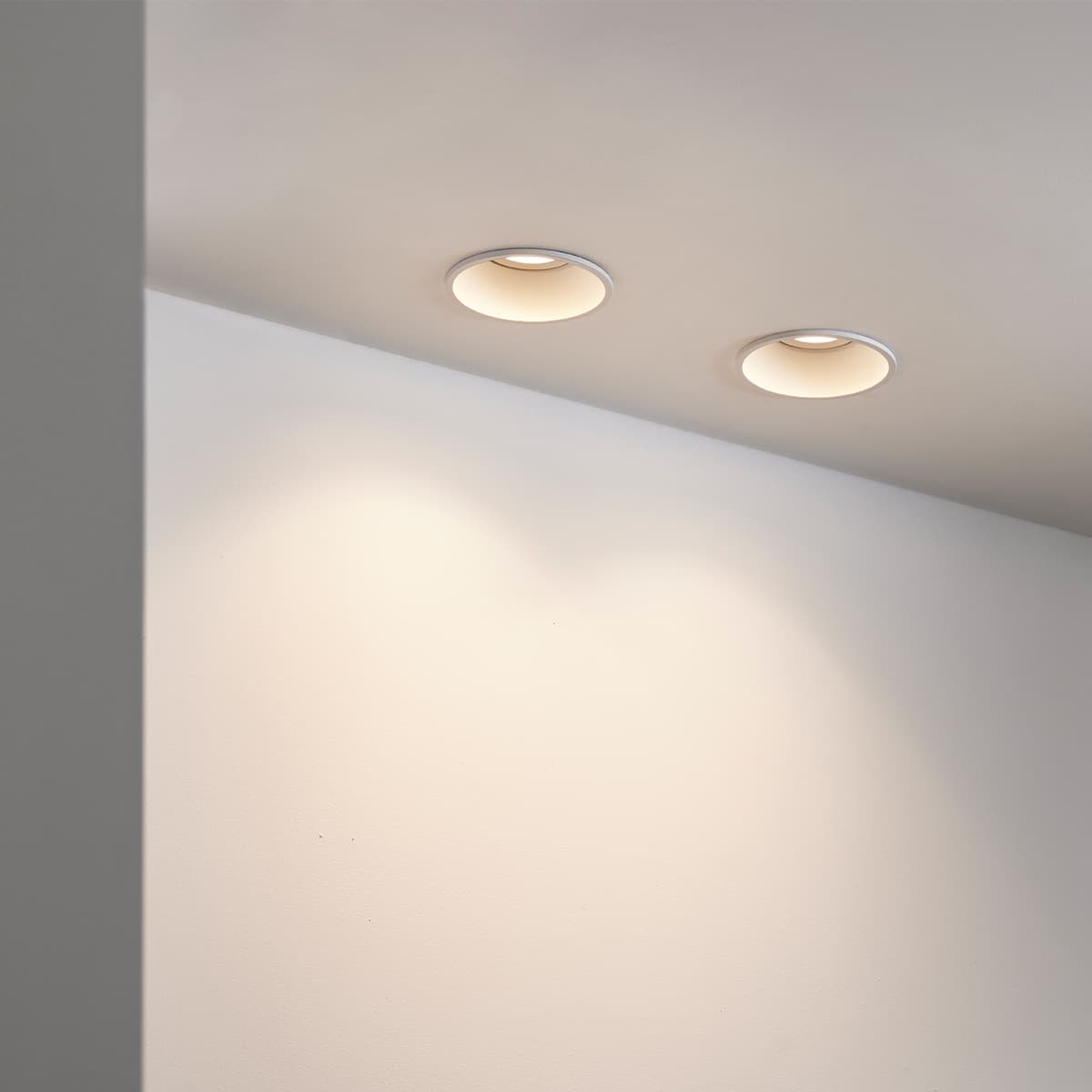 Podean GU10 Dish Tilt Frame Only Recessed Cut Out 94mm Downlight in White-img-6