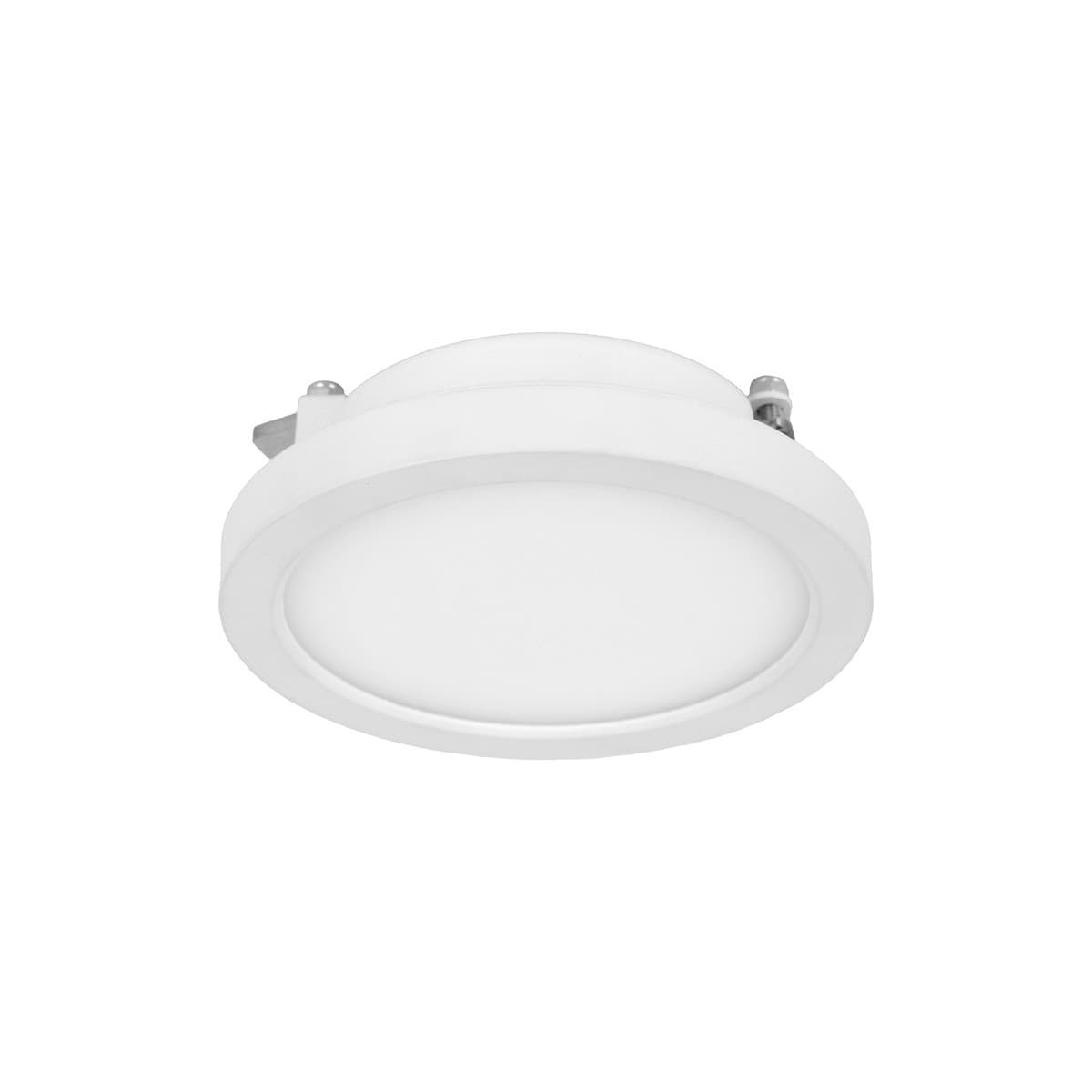 Groove Gx53 Semi-Recessed 90mm Cut Out Downlight in White-img-2