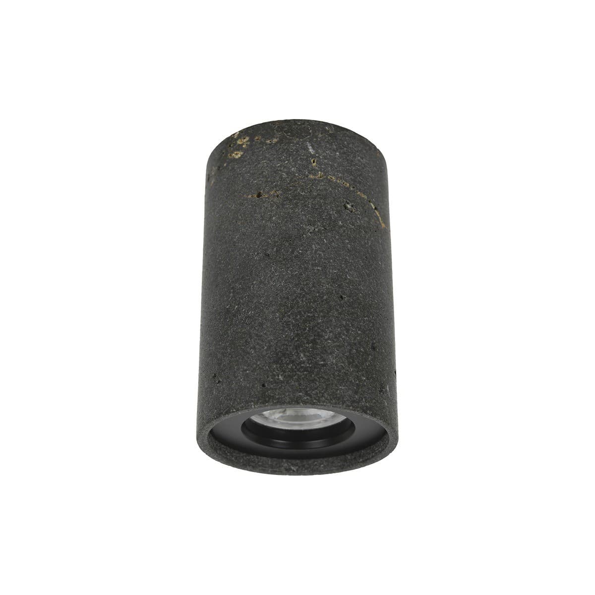 Traviato GU10 Surface Mounted Downlight in Lava Stone with Black Details-img-4